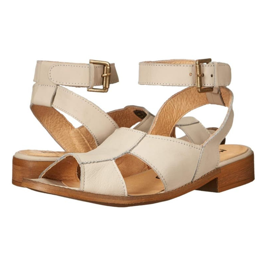 Musse & Cloud Women's Alanna Strappy Leather Sandals Ice Size 8